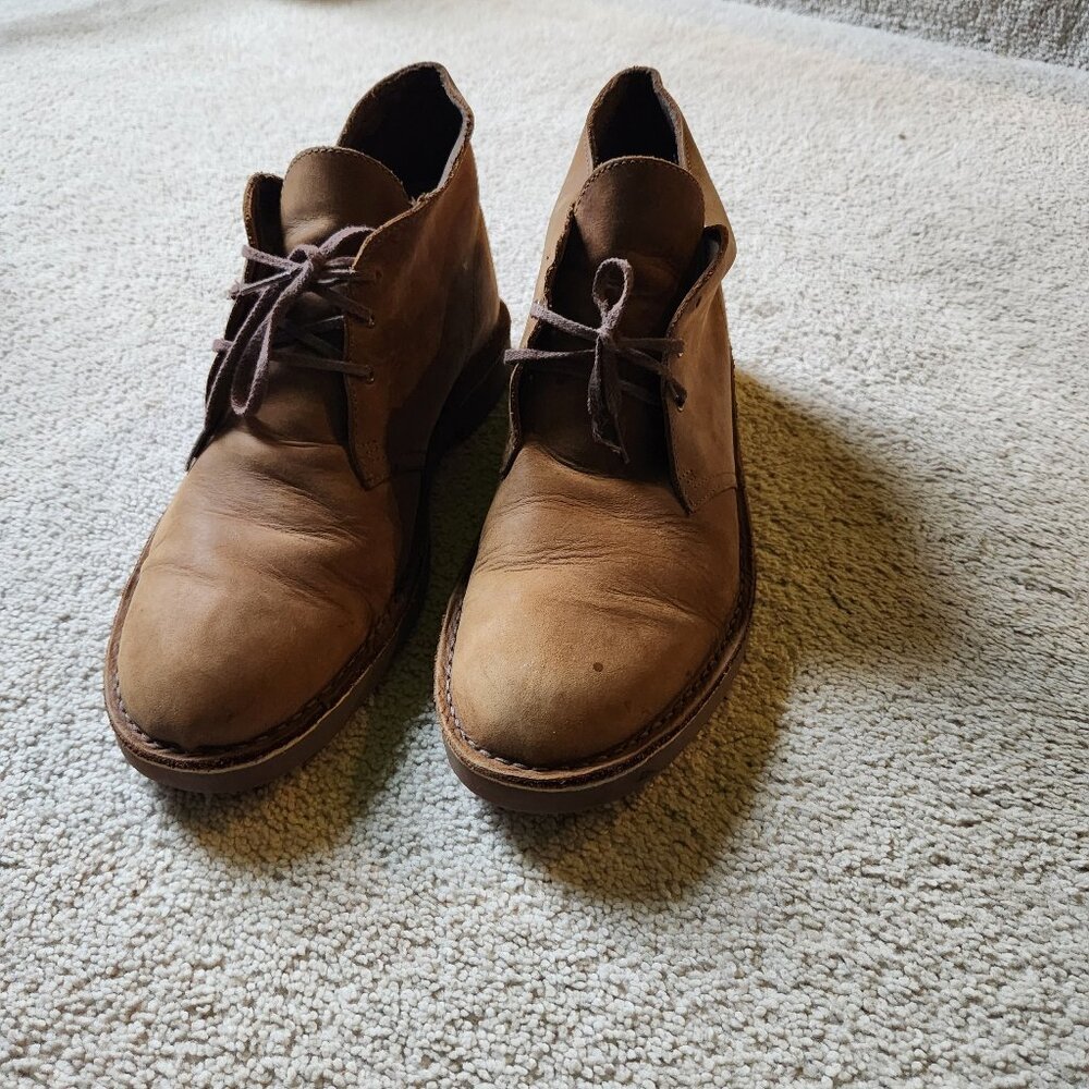 Clarks Brown Leather Desert Boot Chukka
